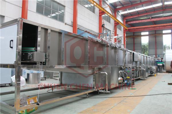 Carbonated Drink / Beer Tunnel Pasteurization Equipment For Bottled Beverage Production Line