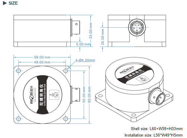 Sensor giroscópico de bajo ruido para helicópteros de control remoto