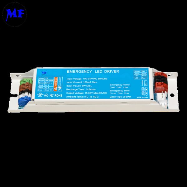 UL924/CSA 緊急パニックライト バラスト パワーパック LED ドライバー 認証 スマート インジケーター リチウムイオン 2500mAh 15W 1.5h 室内照明器具の5年間の保証