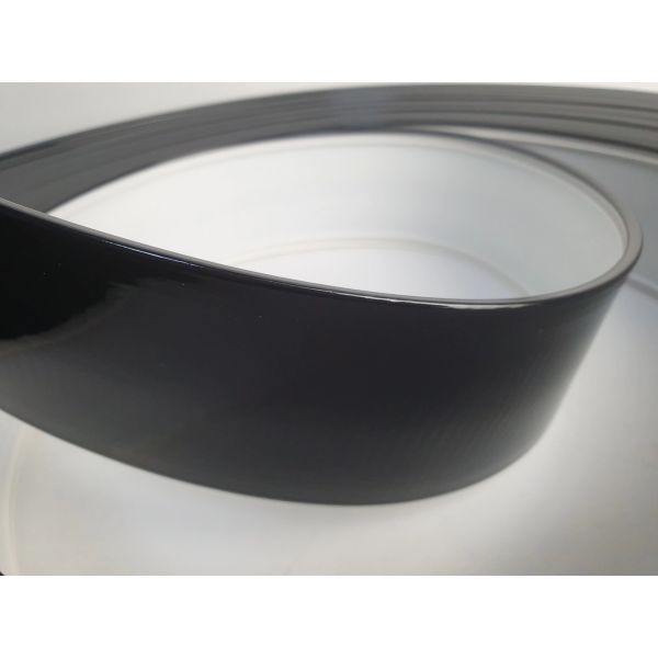 Black Color Aluminum Alloy Coil Trim Cap Strip For Professional Sign Making