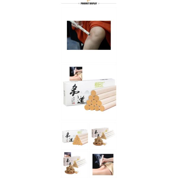 Class I Instrument Wild Moxibustion Sticks Handmade in Nanyang with 5 Years Shelf Life