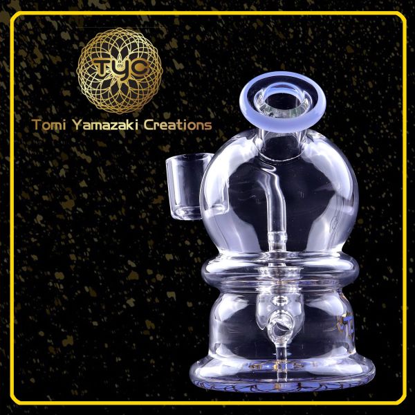 Conduite d'eau de narguilé de 4 po. d'épaisseur Bong Shisha Glass Smoking Pipe