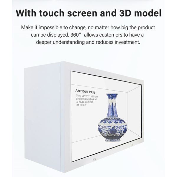 UHD Interactive Translucent LCD Display Android & WiFi Transparent LCD Box