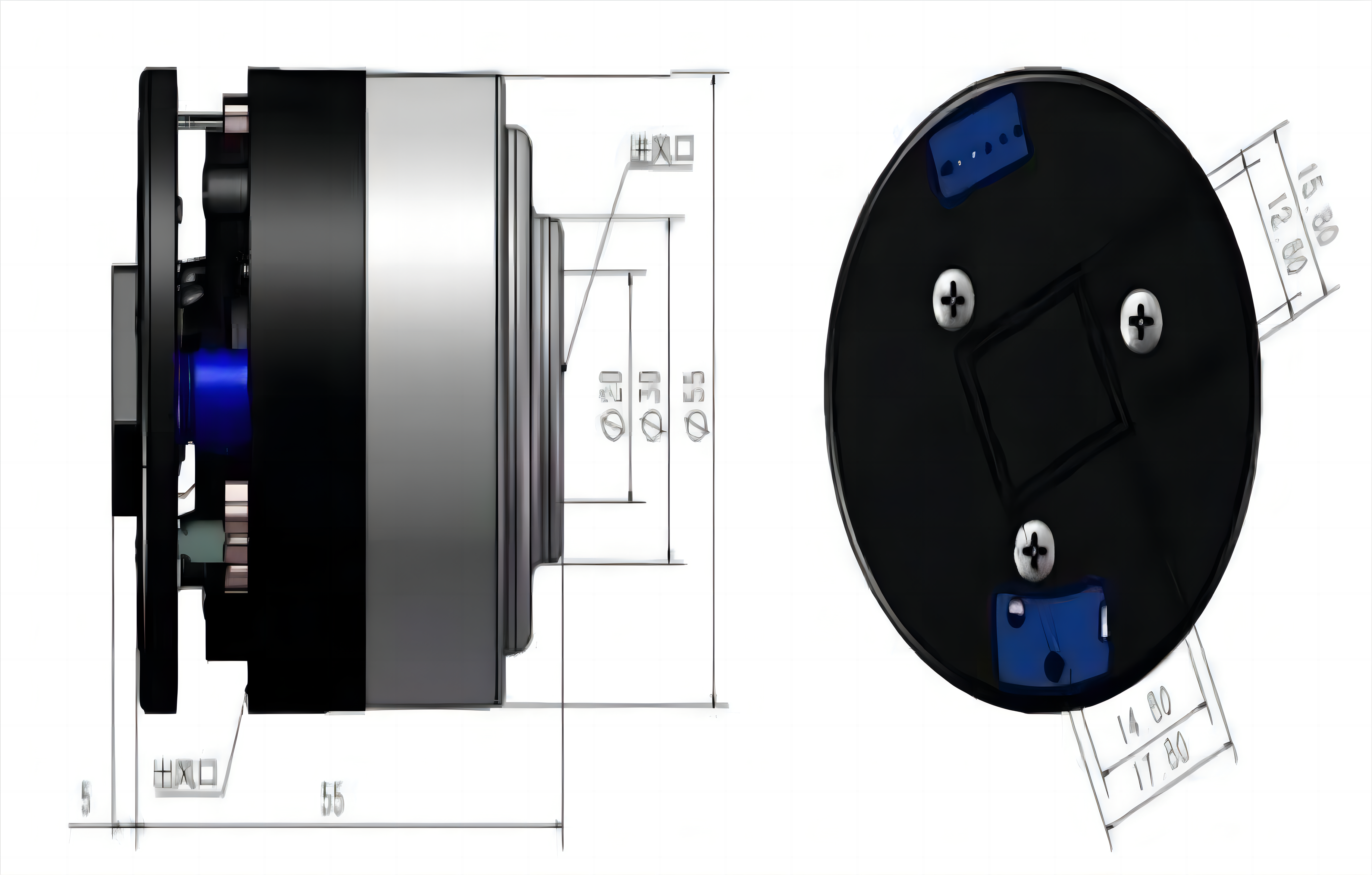 KG-5560DC28.8 Brushless DC Motor 14A 110000RPM Used For Vacuum Cleaner