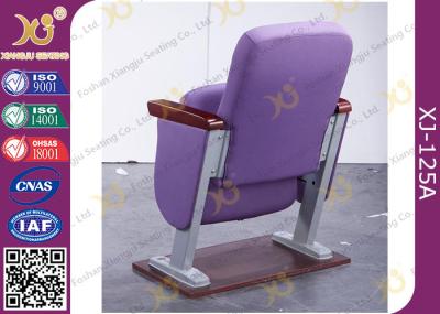 30 MM Thick Arm Theatre Seating Chairs 2.0 mm Powder Coated Metal Base Space Saving