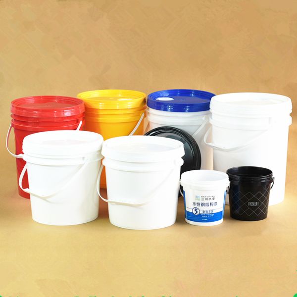 1L Clear Plastic Bucket With Pull-Ring Lid for Food Grade Packaging Needs