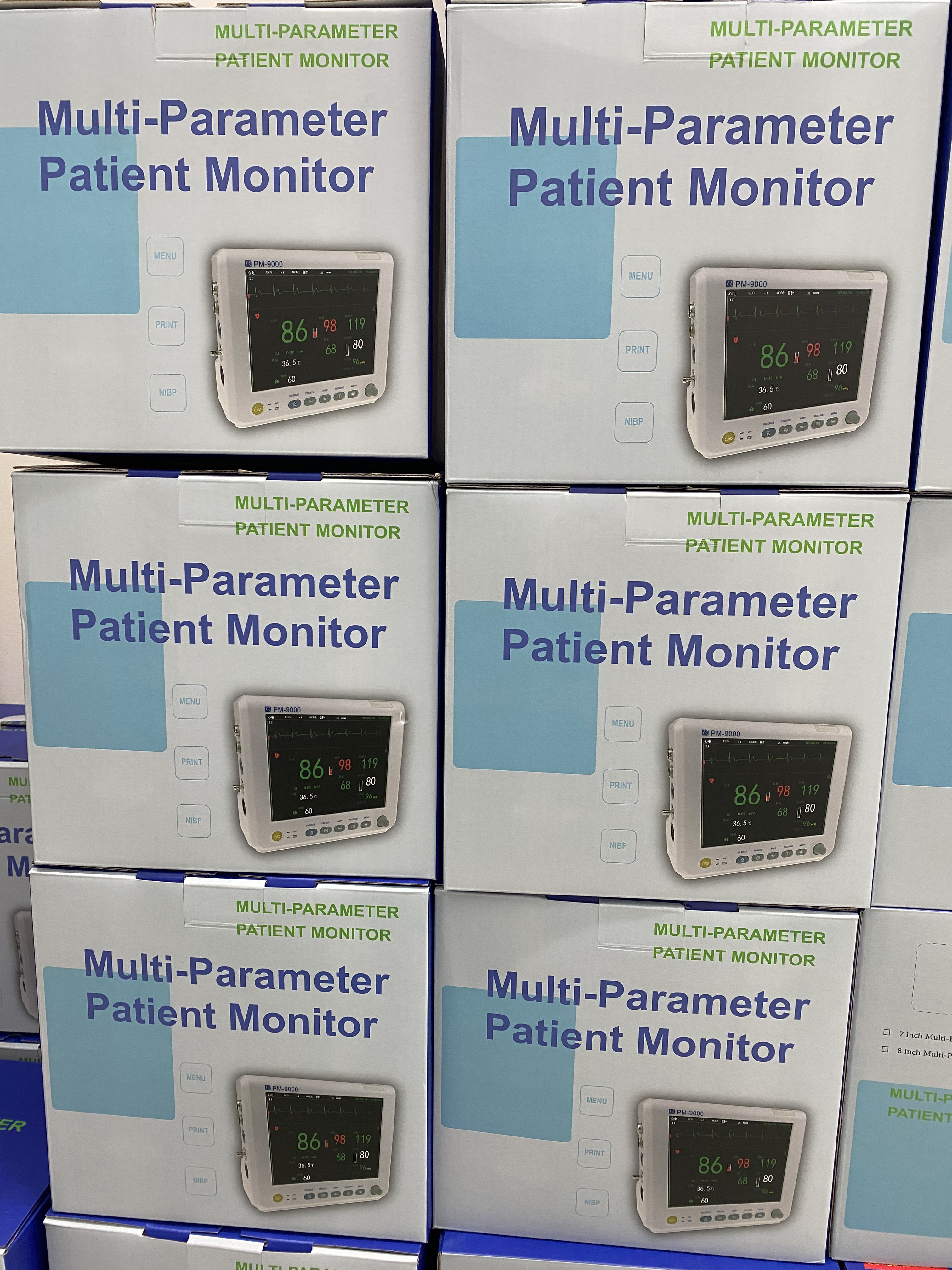 Уход за больным монитор 7 показателей жизненно важных функций Multiparameters дюйма для аварийной ситуации больницы