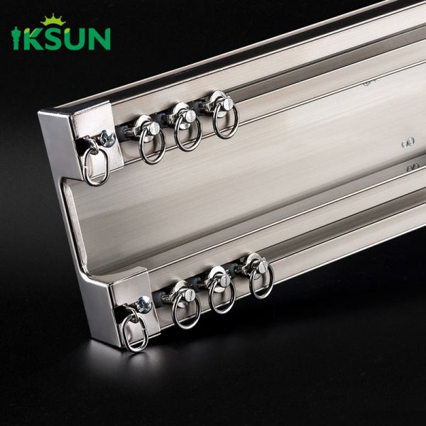 T5 Temper Aluminium Curtain Rail Track Heavy Duty Screws Mount