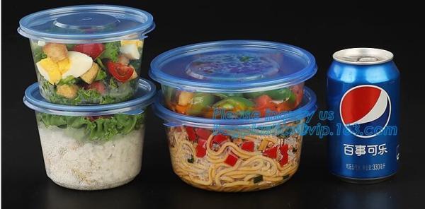 550ml Microwavable Plastic Disposable Food Packaging Container Rice Bowls For Food,Pp Round disposable cheap high qualit