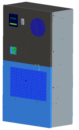 контроль климата шкафа держателя стены 40mm PEF на открытом воздухе охлаждая гальванизированную сталь