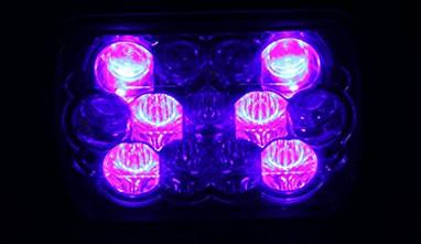 7 inch 5D Square LED work Lights white color with High / Low Beam 15pcs*3w Epistar for off road vehicle