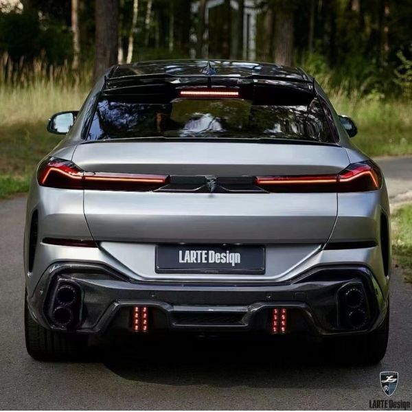 Venta caliente G06 X6 Carrocería de fibra de carbono Forbmw X6 Carrocería de fibra de carbono Capa delantera de la pala trasera del difusor