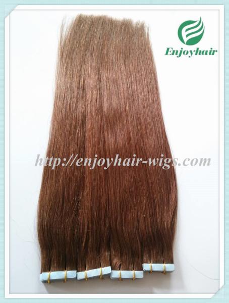 Tape Hair extension 16-28L,100s/pack 30# color Straight malaysian virgin hair