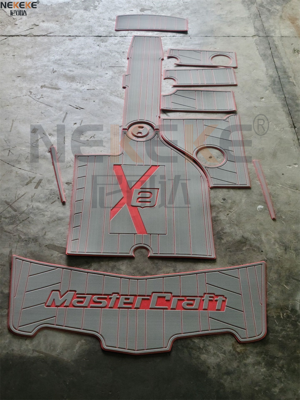 Mastercraft X2 2006-2011 Swim Platform Cockpit EVA Faux Teak Deck Mat Marine Flooring Pad