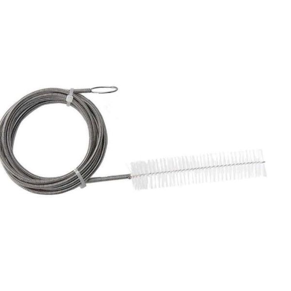 Soft Nylon Bristles CPAP Tube Cleaning Brush SS304 Shank Material 22mm OD