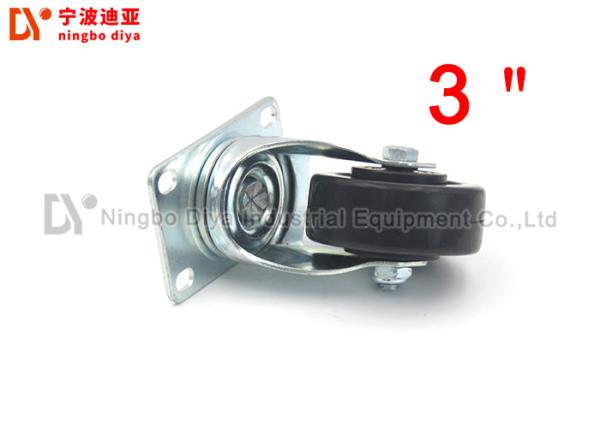 ESD Plate Commercial Caster Wheels , Industrial Steel Caster Wheels For Hand Cart