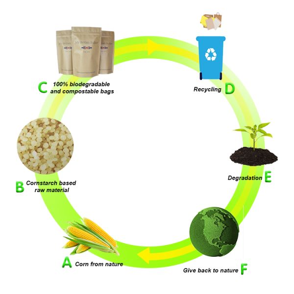 Сумки PLA Biodegradable упаковывая