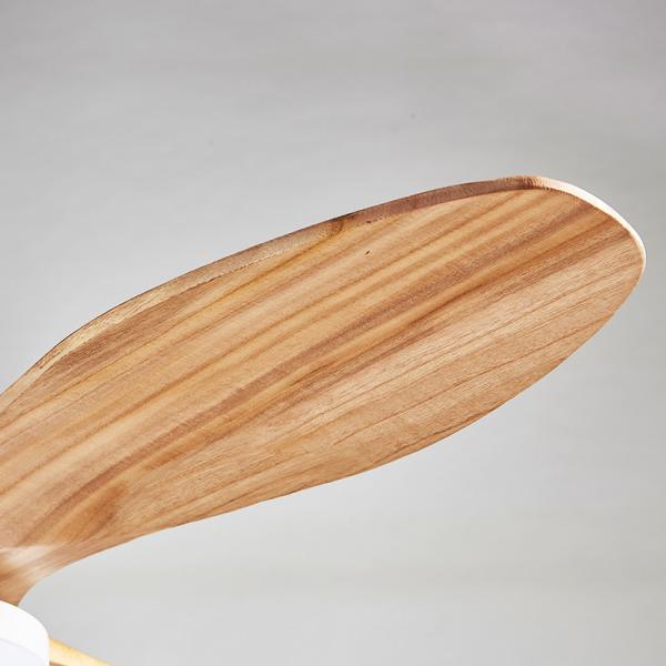 Plywood Blade Vintage Electric 20w Ceiling Fan 52 Inch With Light Decoration For Home