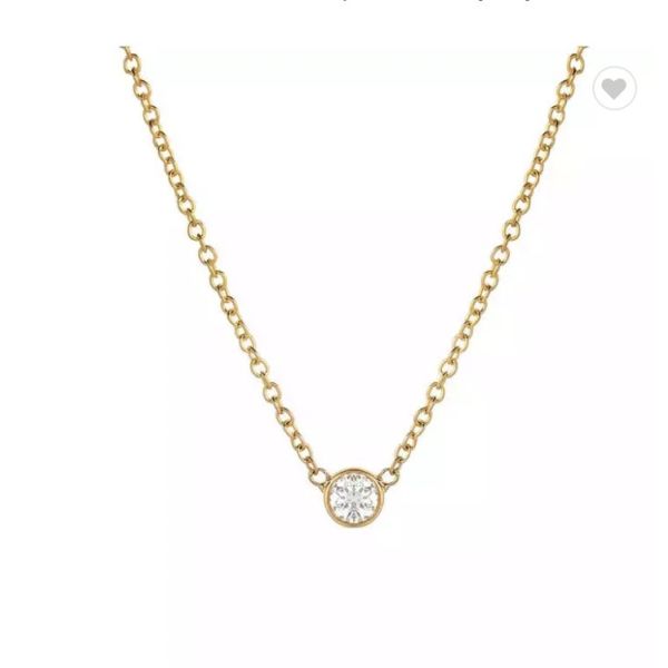 18k Gold Rhinestone Stainless Steel Jewelry Set Circle Overlap Necklace And Bangle Set