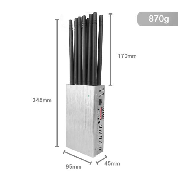 12 Channel Vehicle Signal Jammer Wifi Signal Blocker 5G For Cell Phone Signal