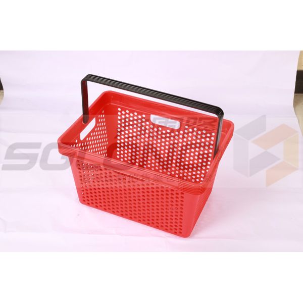 Aspecto excelente opcional del color de las cestas de compras del supermercado del totalizador del mercado