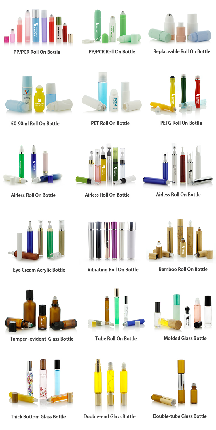 Travel Friendly Recycled Plastic Roll On Bottle Multiple Liquid Output Design For Personal Care