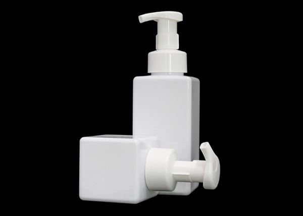 250ml Foam Pump Bottle Square 48mm Dia Luxury For Facial Cleanser Packaging