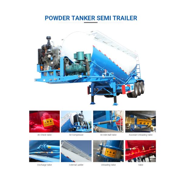 Trailers de cisternas de acero inoxidable de tres ejes 40000L-50000L Capacidad