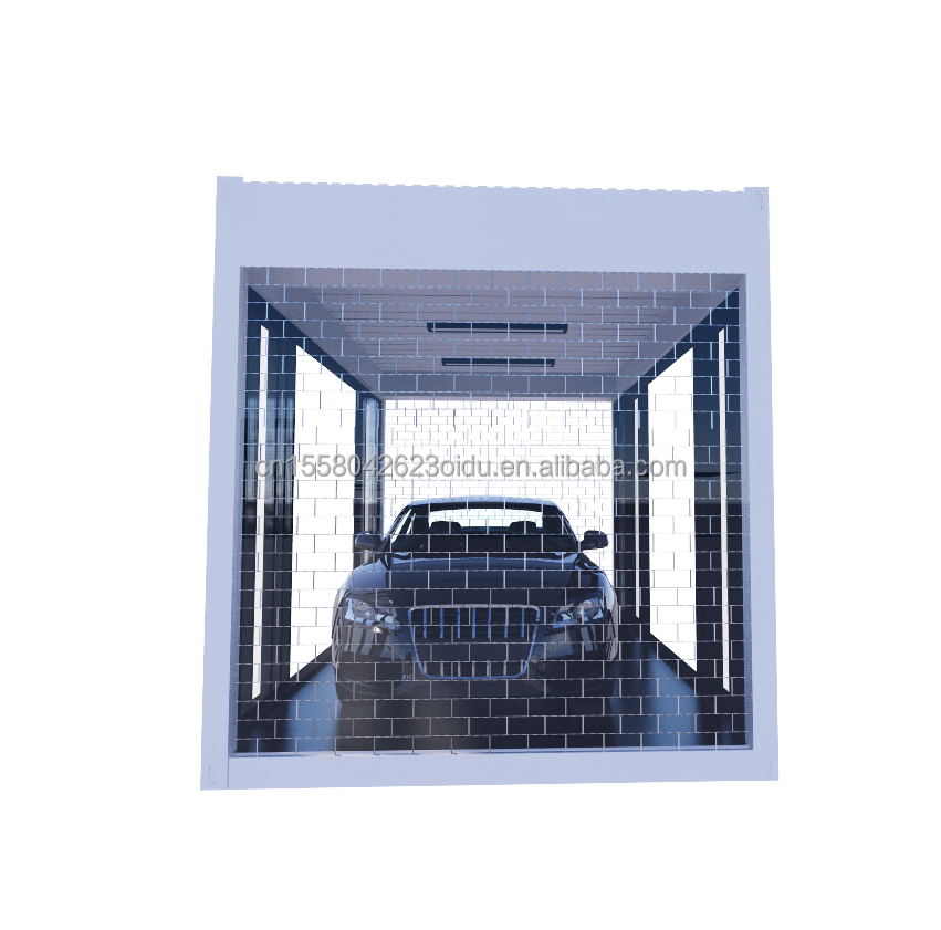 Crystal Glass Shop Design Maison préfabriquée mobile de 20 pieds avec des fenêtres en alliage d'aluminium et une courbure en acier galvanisé de 180 g