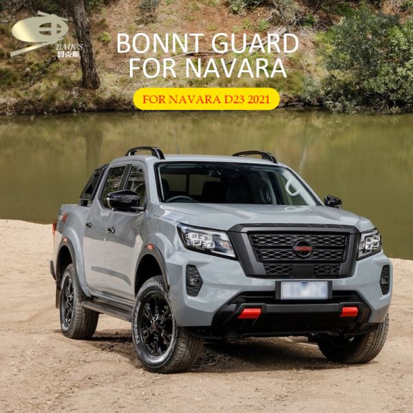 PC Material Car Bonnet Guards For Nissan Navara D23 2021 Auto Bug Deflector 2020