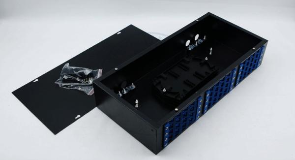 XYFiber 48Port Rack Mount Fiber Optic Terminal Box , Fiber Patch Panel 2U 19 inch