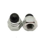 Noix hexagonale noire en nylon, tête hexagonale en forme de dôme, noix de gland en plastique DIN986, qualité 8.8