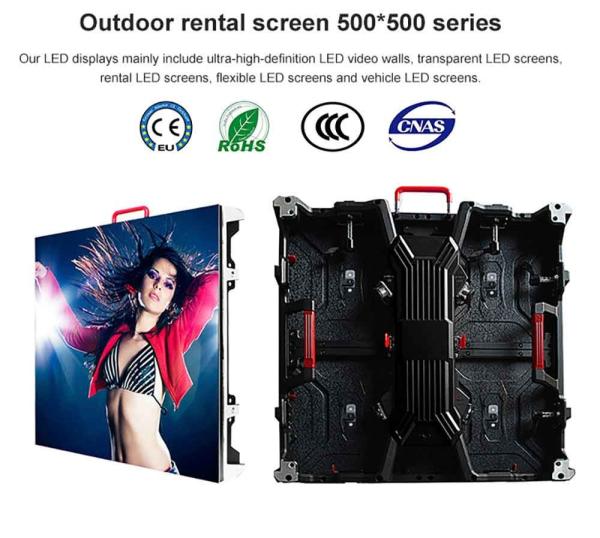Full Color P2.97  Indoor Led Display Rental 1r1g1b Led Pixel Screen 250*250mm