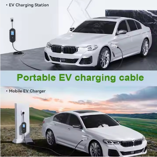 Cargador de vehículos eléctricos portátil GBT 3.5KW 16A 110V-240V Negro