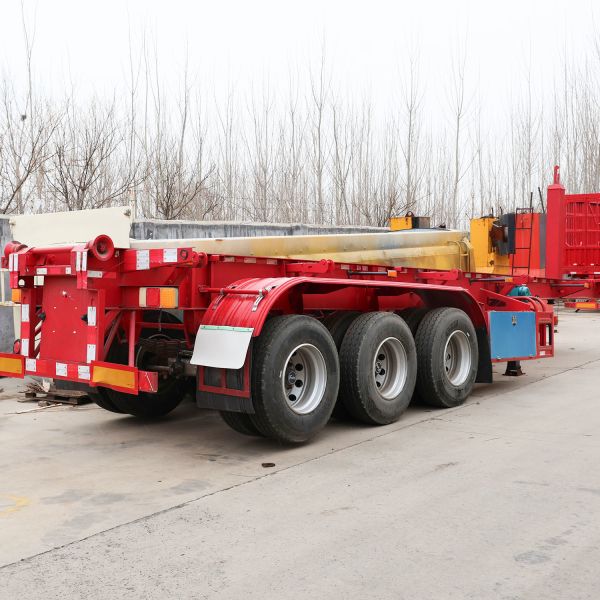 Semi-Trailer Flat Bed Low Bed Semi Trailer Trucks with BPW Axels Air Suspension