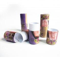 Le tube adapté aux besoins du client de papier brillant a ridé le service d'impression de boîte pour l'emballage cadeau