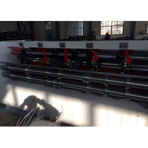 Carton  Box Making Thin Blade Slitter Machine  / Vacuum  Corrugated Paperboard Thin Blade Creasing Machine