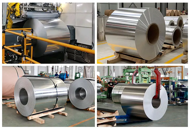 6061 6063 Сплав алюминиевой катушки ISO-сертификат с зеркальной отделкой для крыши