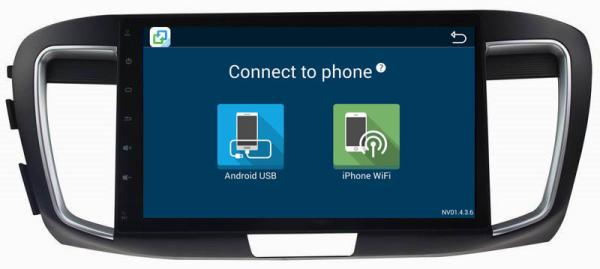 Ouchuangbo car video multimedia player android 8.1 for Honda Accord 9 (2.0 Low) with gps navigation  MP3 MP4 SWC