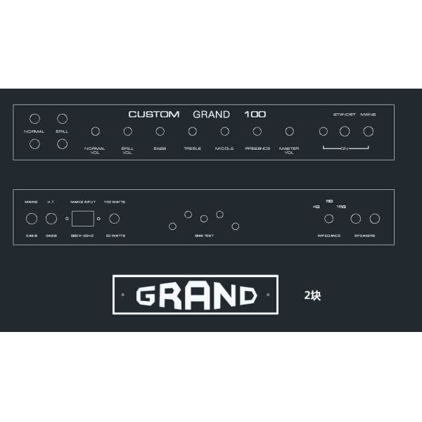 Custom DR Amp Project Vintage 1969 Grand Dr103 Style 100W Custom Handwired Tube Electric Guitar Nbass AMP Amplifier Head