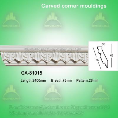 Good Quality European- style Decorative PU Carved Crown Moulding for Ceiling