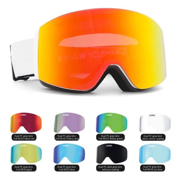 Delivery Time 20-30 Working Days Polycarbonate Cylindrical Ski Goggles for Kids Youth