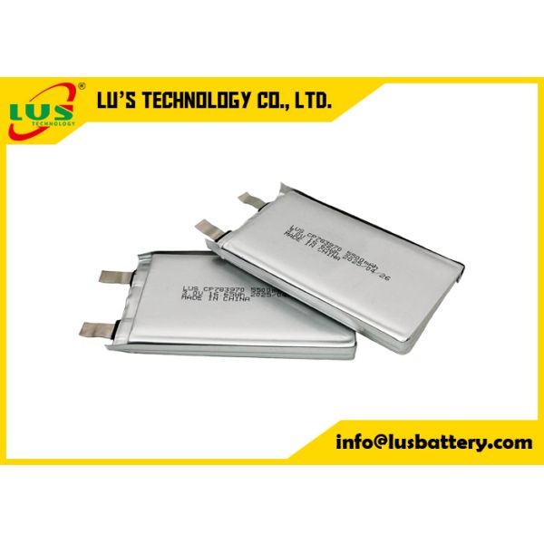 Custom Lithium manganese pouch battery 6V 5500mah thin cell battery CP783970-2S battery
