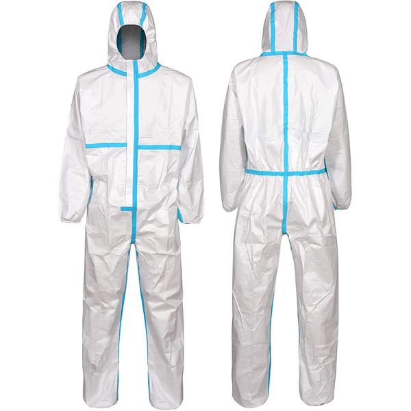 Roupa médica descartável do terno protetor do anti vírus do PPE COVID-19