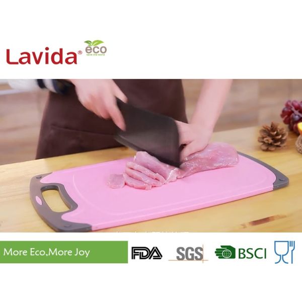 Non - Odor Bamboo Fiber Tray Cutting Board Easy Cleaning Unbreakable For Home Restaurant