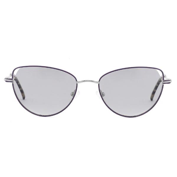 54mm Cat Eye Women Metal Frame Sunglasses Full Rim