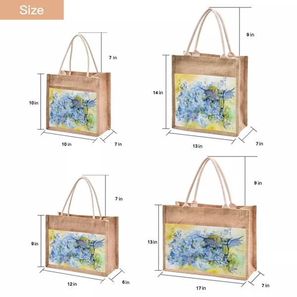 Подарок Tote джута пляжа многоразовый кладет складное водоустойчивое в мешки для женщин