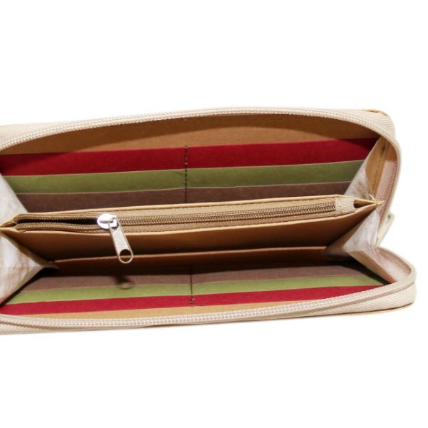 Blue Women Luxury Custom Printed Tyvek Wallets Purse Material With Zipper