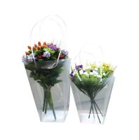 Sac cadeau transparent en PVC sac à main en plastique personnalisé sac à main en panier à fleurs