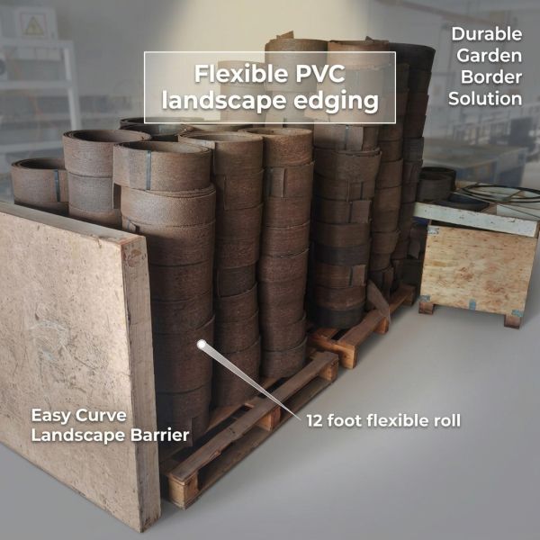 Flexible To Curve Pvc Landscape Edging Recycled 12 Feet 4in Landscape Edging